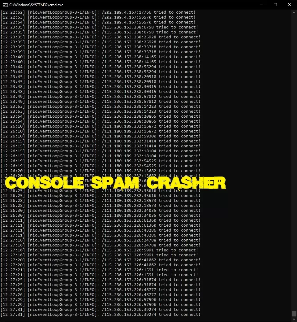 ☠️ Console Spam Crasher ☠️