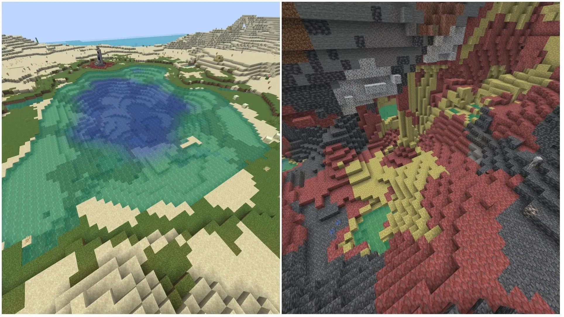 5 красивых сидов с серными пещерами в Minecraft