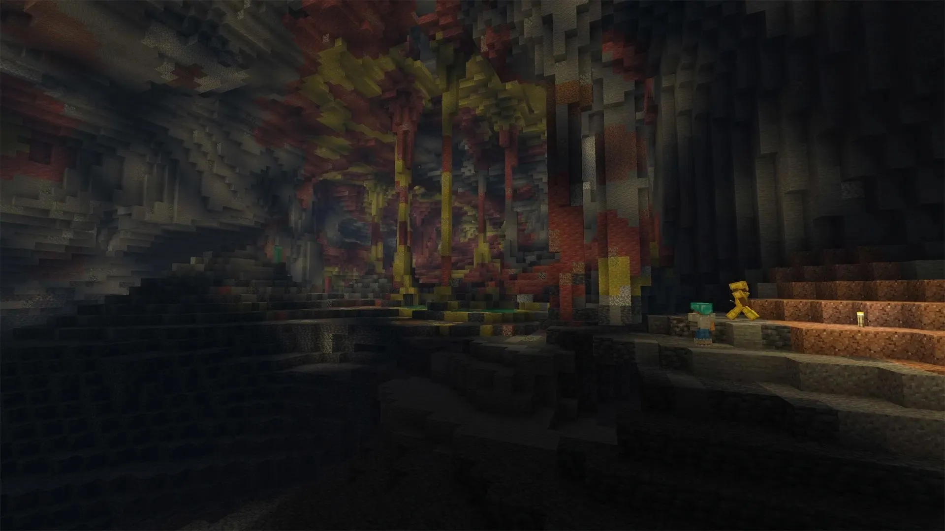 Как найти биом Sulfur Cave в Minecraft