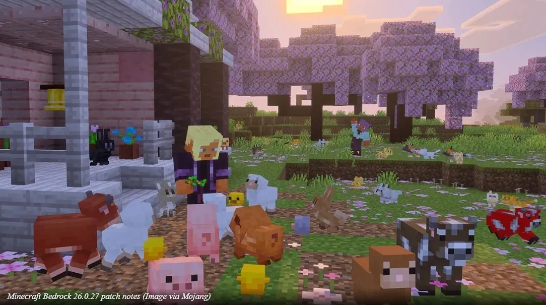 Обзор Minecraft Bedrock Edition 26.0.27. 