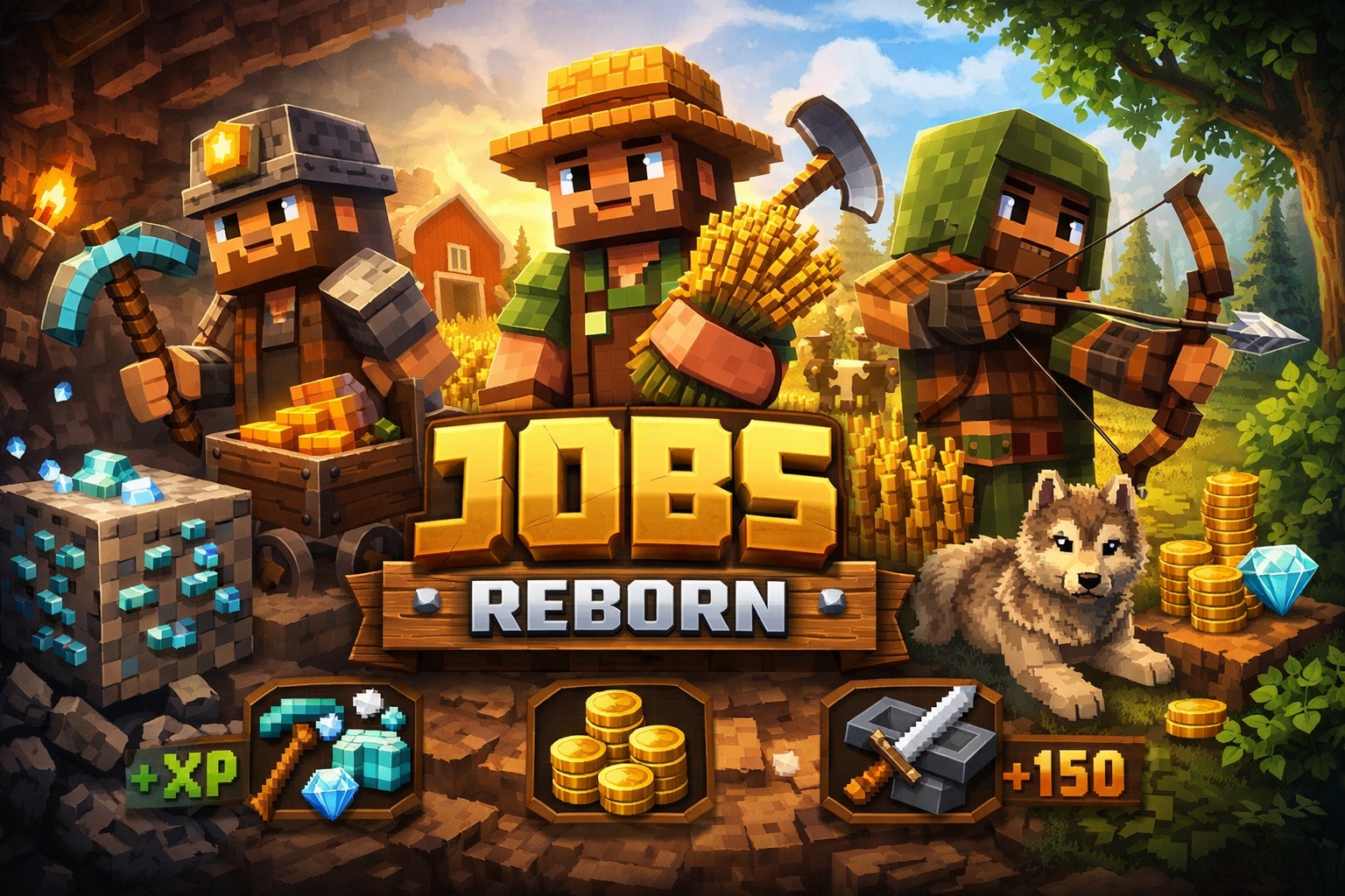Конфиг для плагина Jobs Reborn
