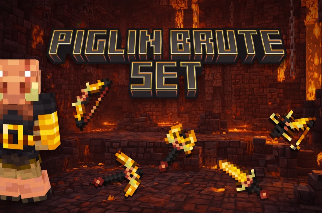 🐗 Piglin Brute Set 🔥